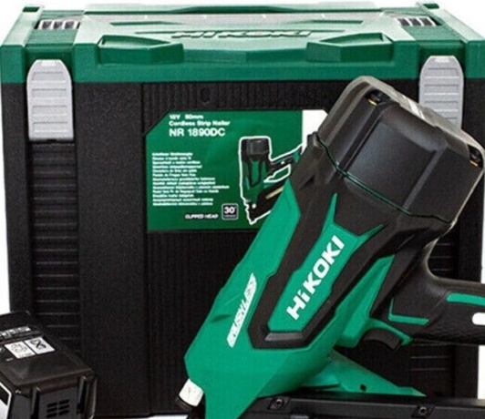 HIKOKI NR1890DC 18V Nail Gun 2 X 5Ah Li-ion Batteries 1st Fix Framing Nailer
