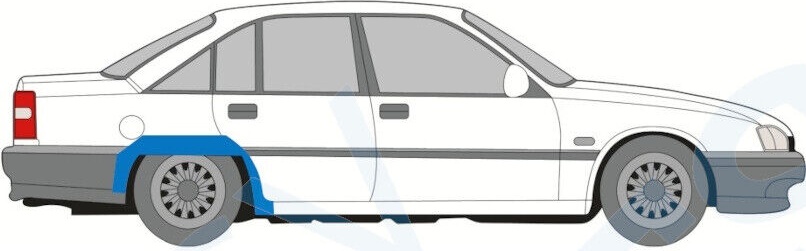 VAUXHALL CARLTON OPEL OMEGA A 1986-1993 REAR WHEEL ARCH REPAIR PANEL / LEFT LH