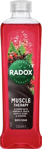 Radox Nature Inspired Fragrance Bath Soak, Muscle Therapy, 6 Pack, 500Ml - Buy 6 - Image 5