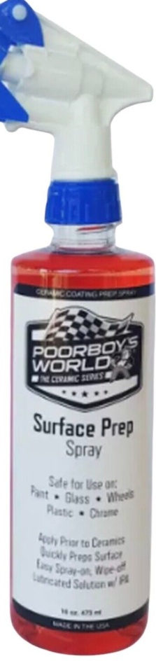 POORBOYS WORLD CERAMIC SERIES - SURFACE PREP SPRAY - PAINT GLASS WHEELS CHROME