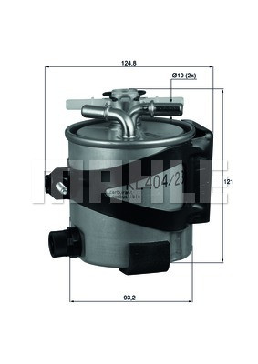 Mahle Fuel Filter Assembly KLH44 22 fits Renault Megane Scenic 1.5 Dci