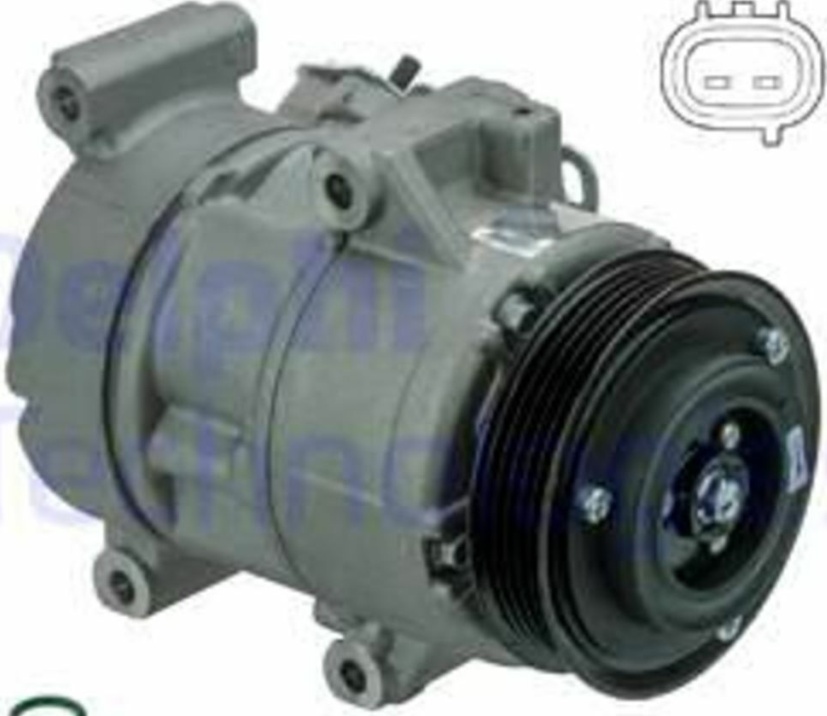 Air conditioning compressor PAG 46 CS20495 DELPHI for TOYOTA COROLLA Verso