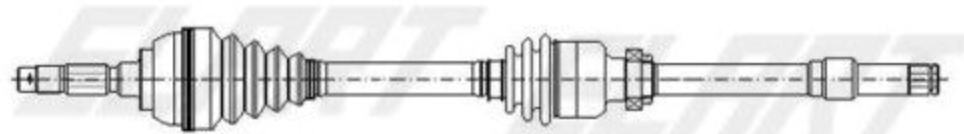 METELLI 17-0602 Drive Shaft for RENAULT