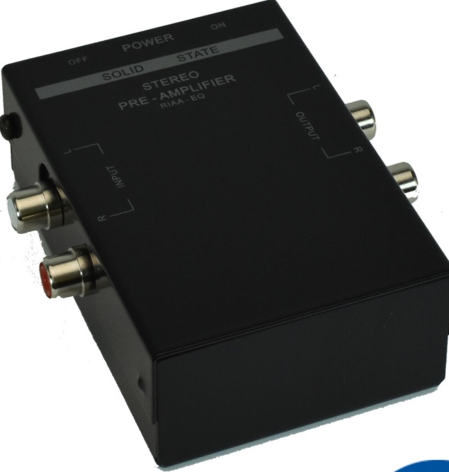 Turntable Phono Pre Amplifier Pre-Amp Stereo RCA to Line Level Amp RIAA eq