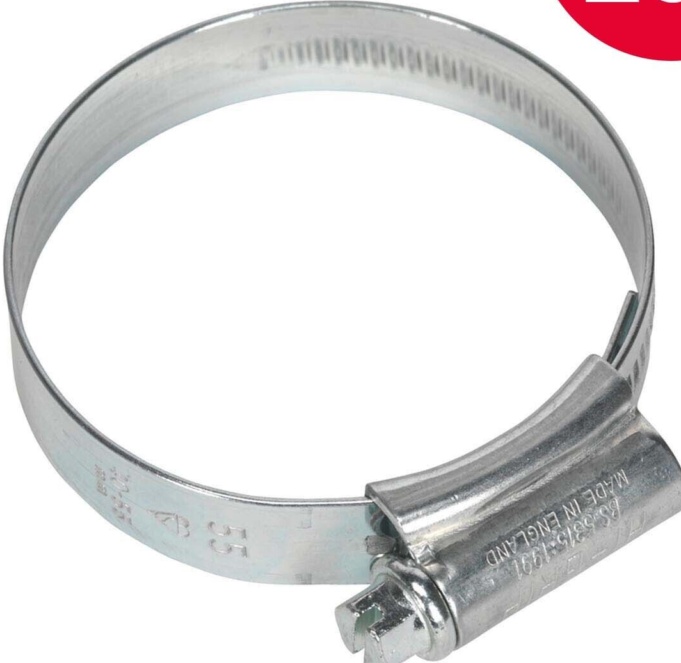 Sealey HCJ2 HI-GRIP Zinc Plated Hose Clip 40-55mm - Pack of 20