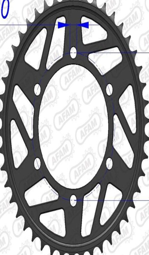 Afam Aluminum Crown 13814-Step 520 For Motorcycle Parts Accessories