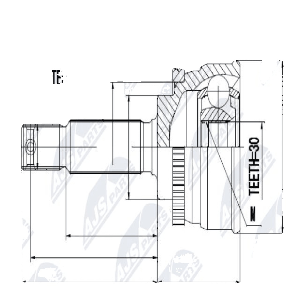 ✅Fits NTY NPZ-HY-532 OUTER CV JOINT  ⭐UK Seller⭐ - Image 4