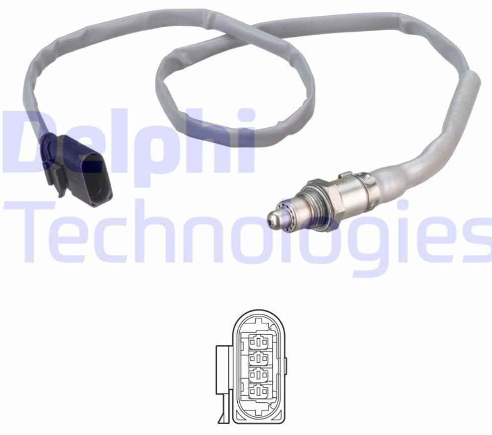 after catalytic converter DELPHI ES21272-12B1 Oxygen Sensor for AUDI,CUPRA,SEAT,