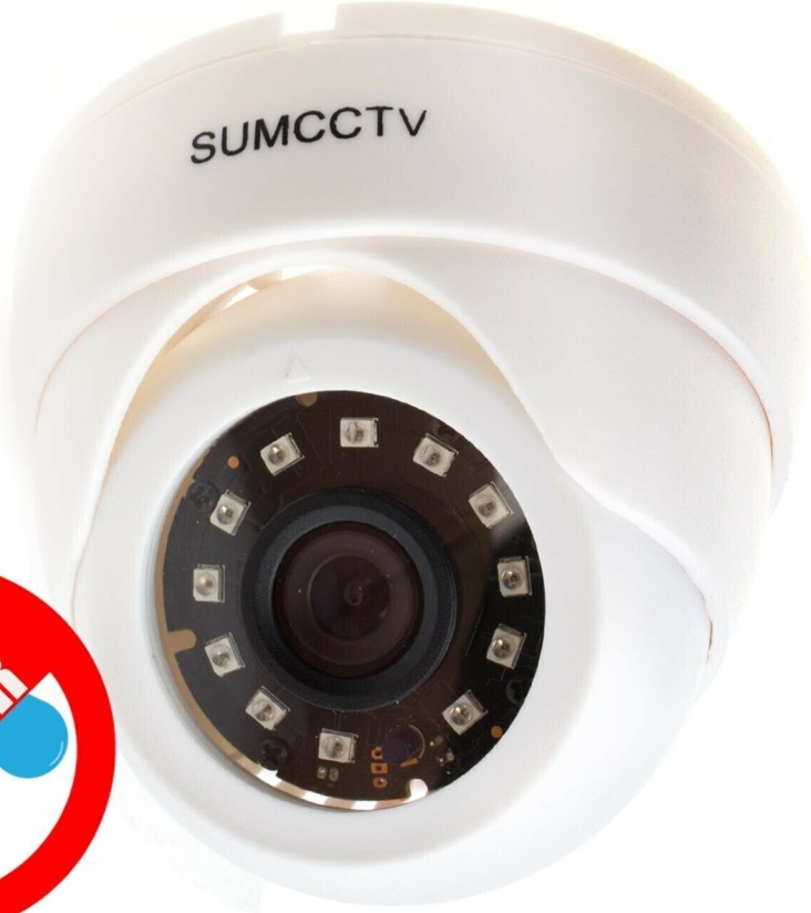 Indoor 4MP Day & Night CCTV HD Security Dome Camera 20m IR White