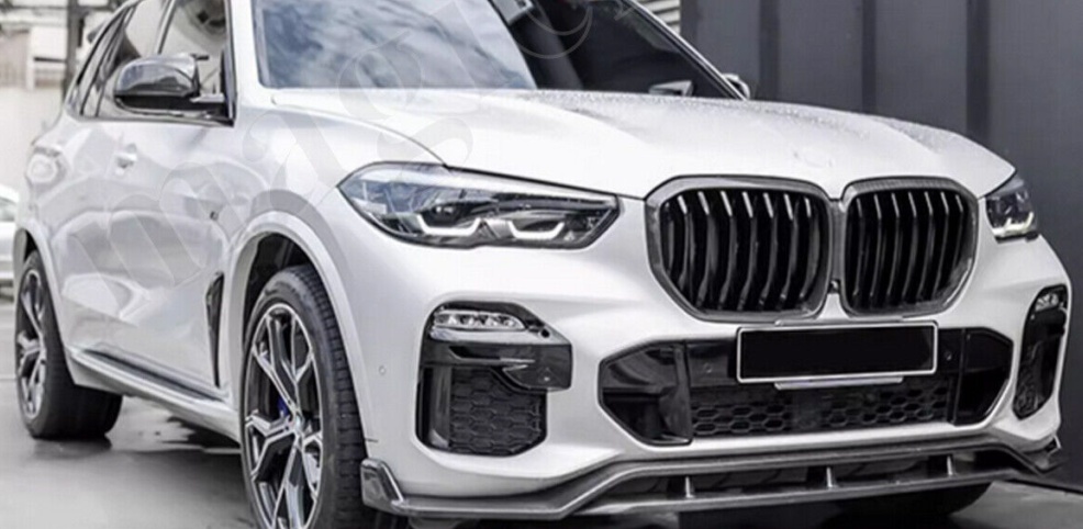 FOR BMW X5 G05 M PERFORMANCE FRONT SPLITTER KIT SPOILER LIP CARBON LOOK 2018-23