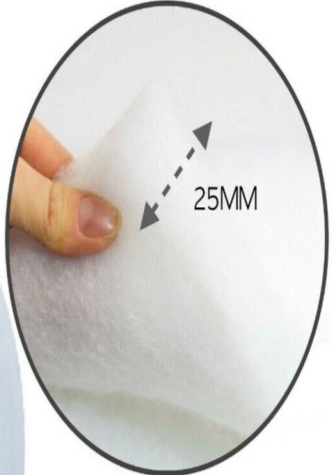 25mm Camper Van Acoustic Insulation, Polyester Non Woven Dacron, Recyclable 6m²