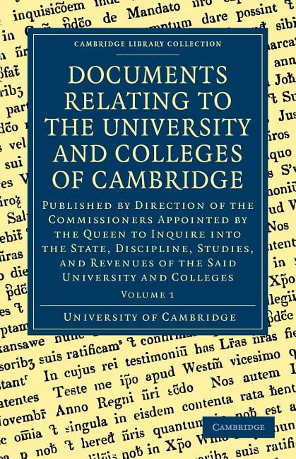 Documents Relating to the University and Colleges of Cambridg... - 9781108000413