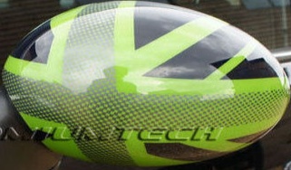MK3 MINI Cooper/S/ONE/JCW F55 F56 F57 GREEN Union Jack Mirror Cap Cover for RHD