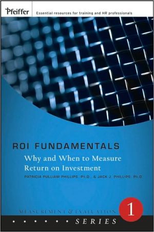 ROI Fundamentals by Patricia Pulliam Phillips, Jack J. Phillips - 9780787987169