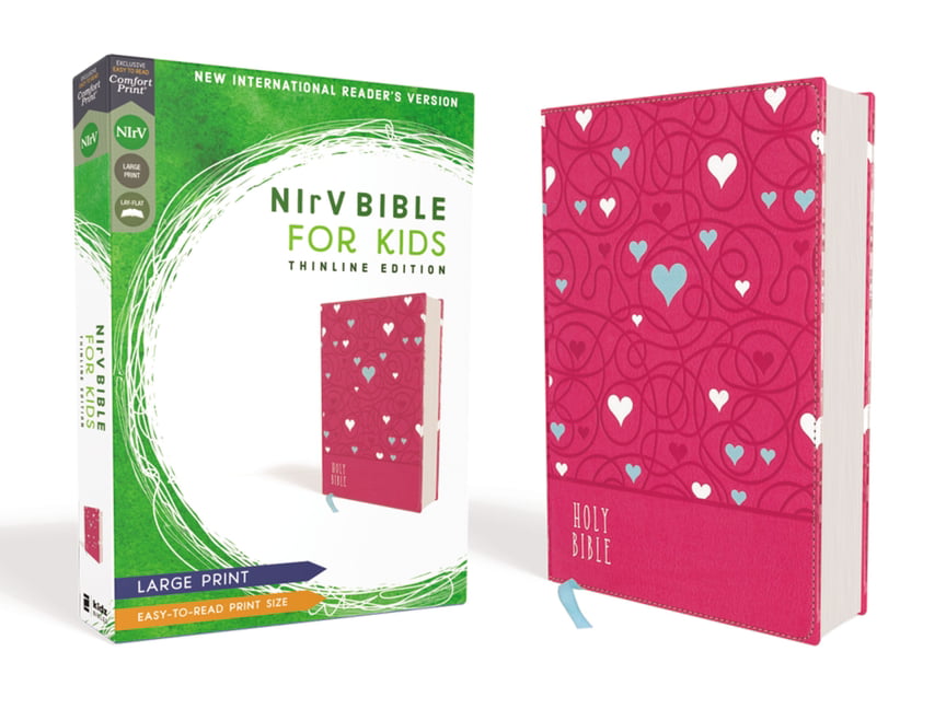 NIrV, Bible for Kids, Large Print, Leathersoft, Pink, Comfort Print: Thinline E - Image 4