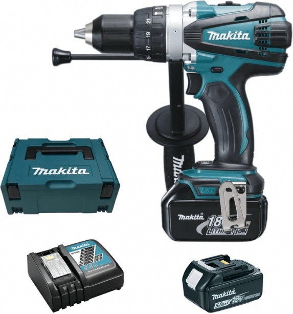 MAKITA DHP458RTJ 18v Combi drill 13mm keyless chuck