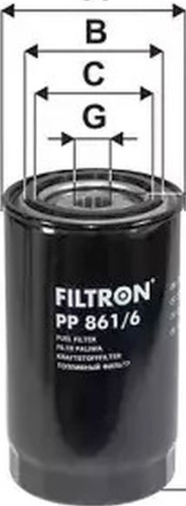 Fits FILTRON PP 861/6 FUEL FILTER AVIA AD, BMC, DAF 45 LF, 55 LF, 65  ⭐UK Stock⭐
