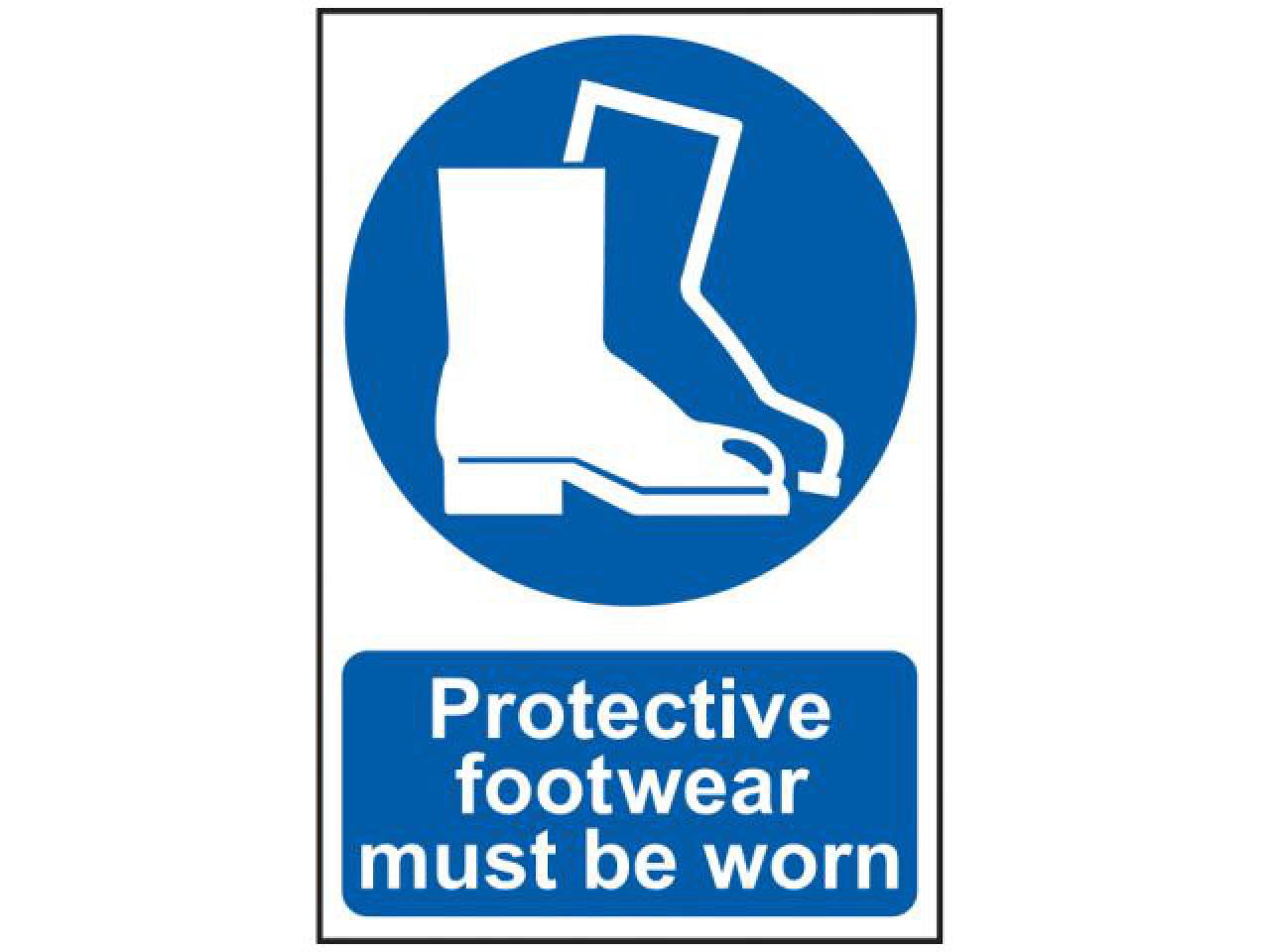 Scan - Protective Footwear Must Be Worn - PVC Sign 200 x 300mm
