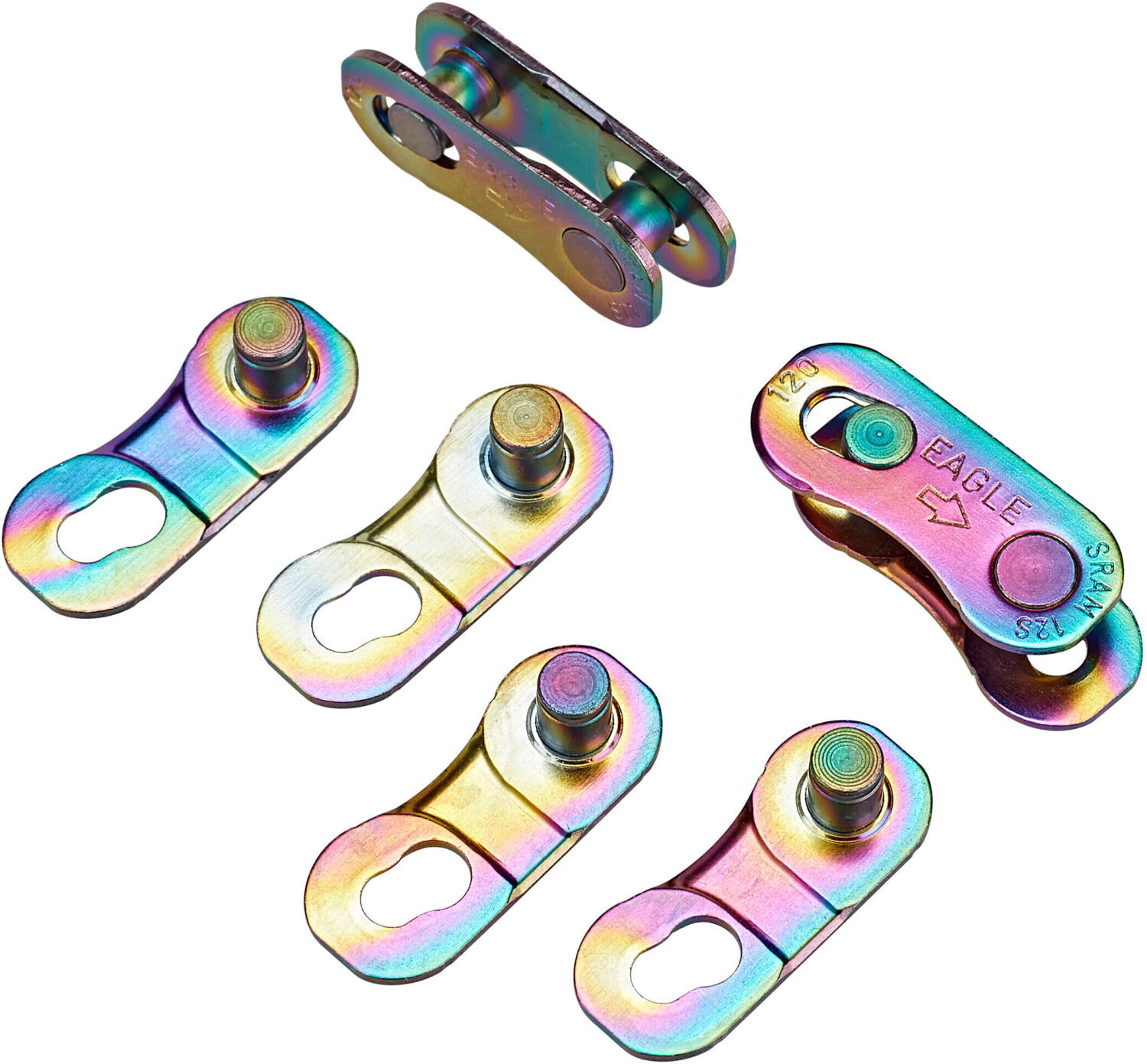 SRAM Eagle Chain Connector 12-Speed Quick-Link Powerlock Missing-Link - Rainbow