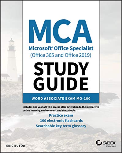 MCA Microsoft Office Specialist (Office 365 and Office 2019) ... - 9781119718260