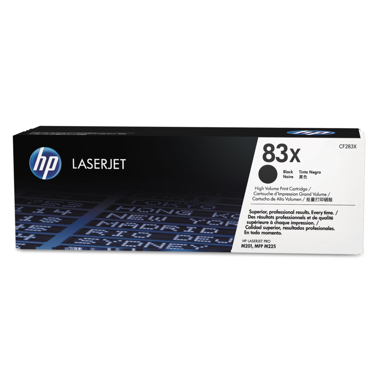 Hp 83X CF283X Original High Yield Laser Toner Cartridge Single Pack Black 1 Each