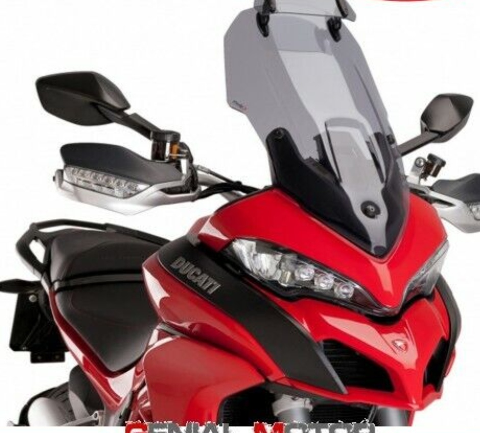 Puig Light Smoke Touring Screen & Extender Ducati Multistrada 1200 Enduro 16-18 - Image 6