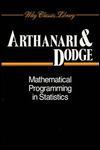 Mathematical Programming in Statistics by T. S. Arthanari, Ya... - 9780471592129
