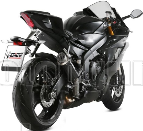 Mivv Exhaust Muffler GP PRO Carbon High kat for YAMAHA YZF 600 R6 2017 > 2023