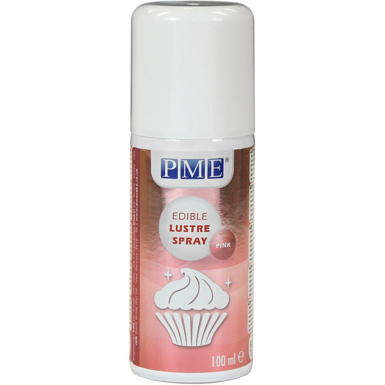 PME Edible Lustre Spray 100ml - Pink - Image 3