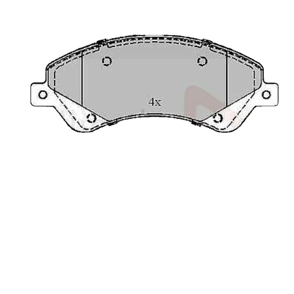 Allied Nippon Set Front Brake Pads Ford Transit 2.2TDCI (2006-2014) ADB21511