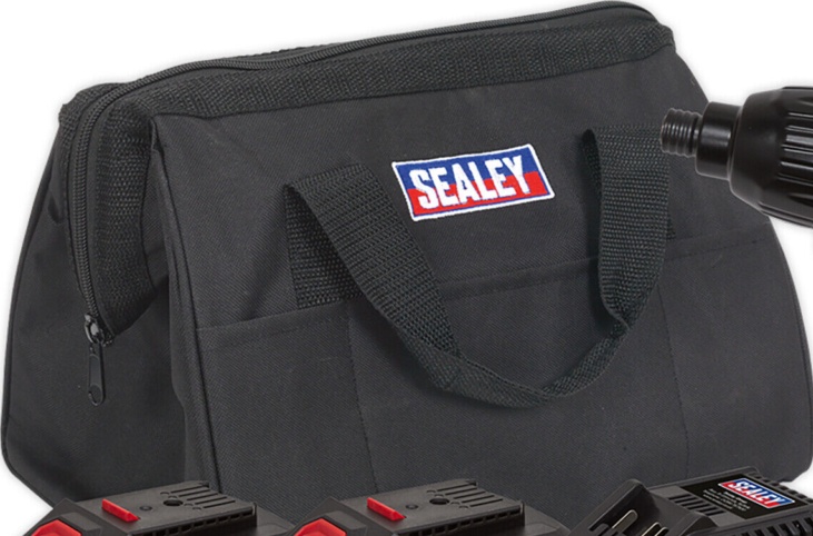 Sealey CP20VIDKIT Impact Driver Kit 1/4in Hex Drive 20V - 2 Batteries