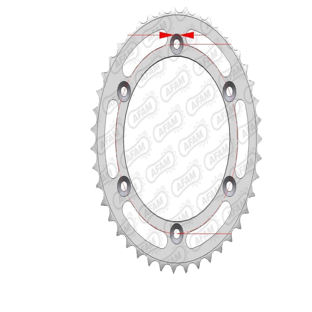 Suzuki DR650SE T-L6 1996-2016 AFAM Steel Rear Sprocket Standard 41T