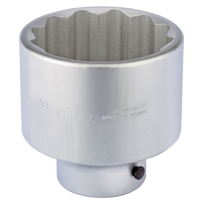 Draper 67400 Elora Bi-Hexagon Socket 1"" Sq Dr 80mm