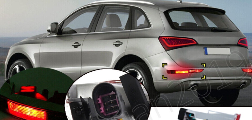 Left Rear Bumper Reflector Tail Stop Brake Fog Light Lamp For Audi Q5 8RB 09-17