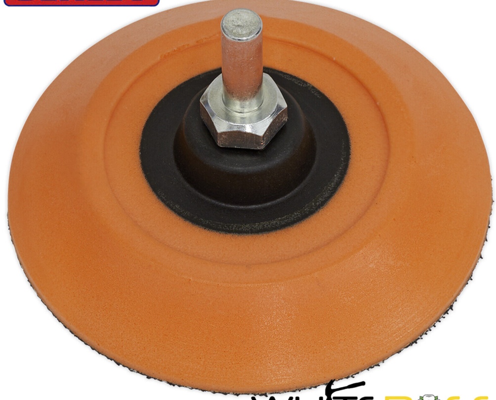 Sealey PTC75HLM 75mm Hook-and-Loop Backing Pad on 6mm Shaft