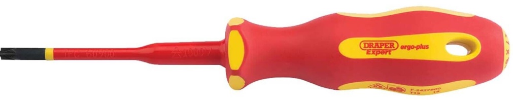 Draper 02254 XP1000 VDE Slimline PZ/SL Type Screwdriver No1 x 80mm