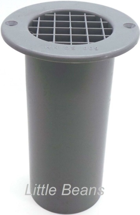 10 x Gas Drop Out Round Floor Vent Campervan Caravan Motorhome Grey 75mm x 120mm