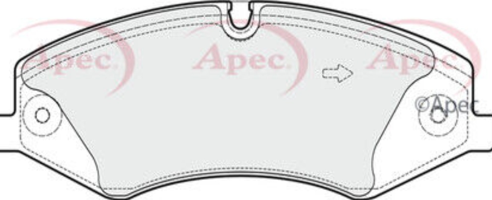 Brake Pad Set For Disc Brake Front For TRW System Fits Land Rover APEC PAD1836