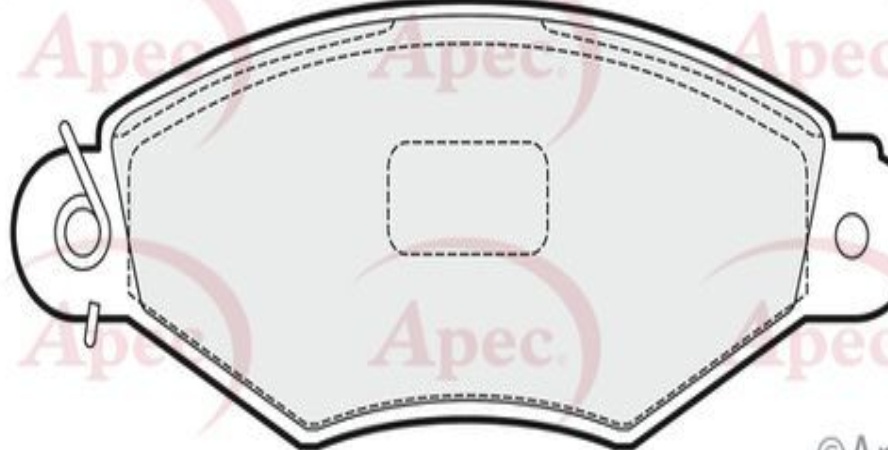 Apec Brake Pads With Bolts PAD1505 - Built to OE Specifications & Quality