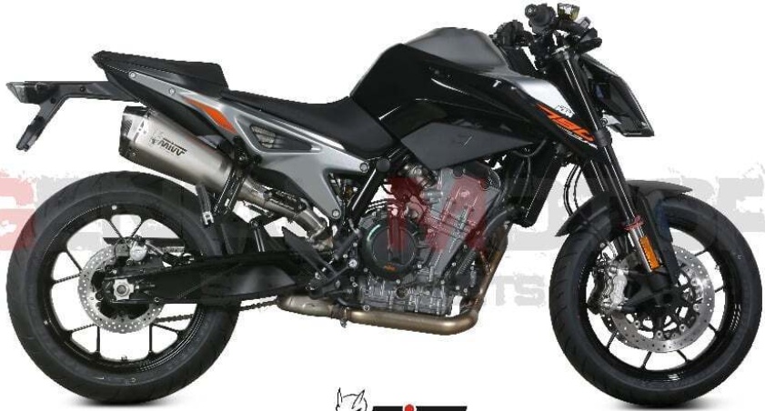 Mivv Muffler slip-on exhaust DELTA RACE Inox kat for KTM 890 DUKE 2020 > 2026