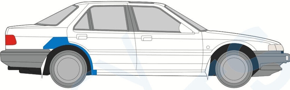 HONDA ACCORD 1985-1989 4 DOORS REAR WHEEL ARCH REPAIR PANEL / PAIR