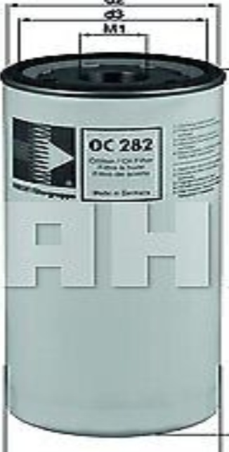 Oil filter Spin-on Filter OC 282 KNECHT for SUBARU MAN VOLVO DAF SCANIA IVECO