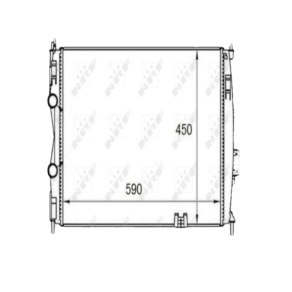 NRF 58461 Radiator, engine cooling for NISSAN