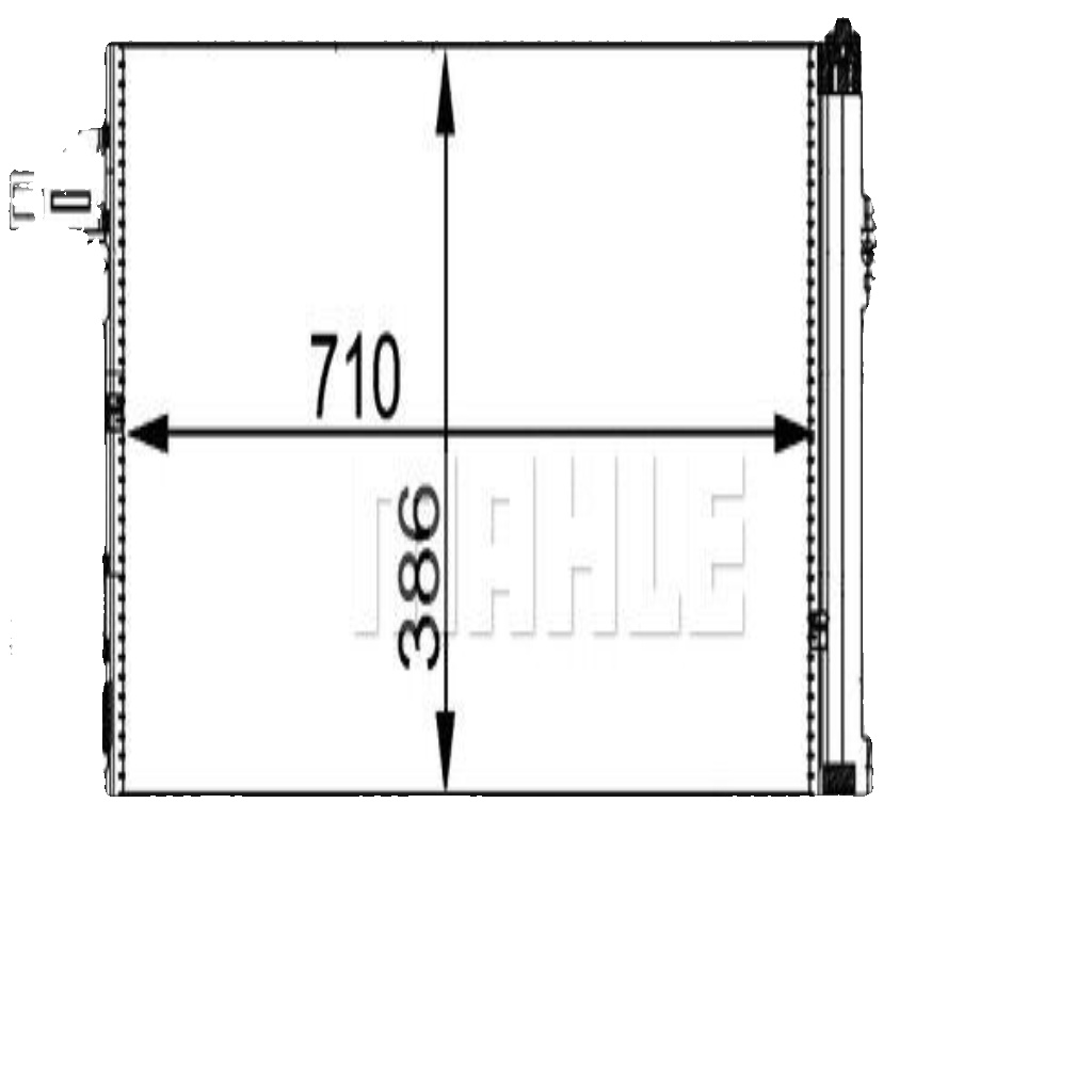 MAHLE AC 363 000P Condenser, air conditioning for CITROËN,FIAT,PEUGEOT