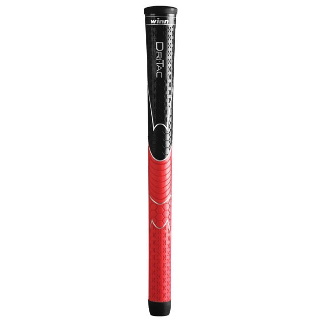 Winn Dri-Tac Soft Feel Golf Grips - Black / Red x 1