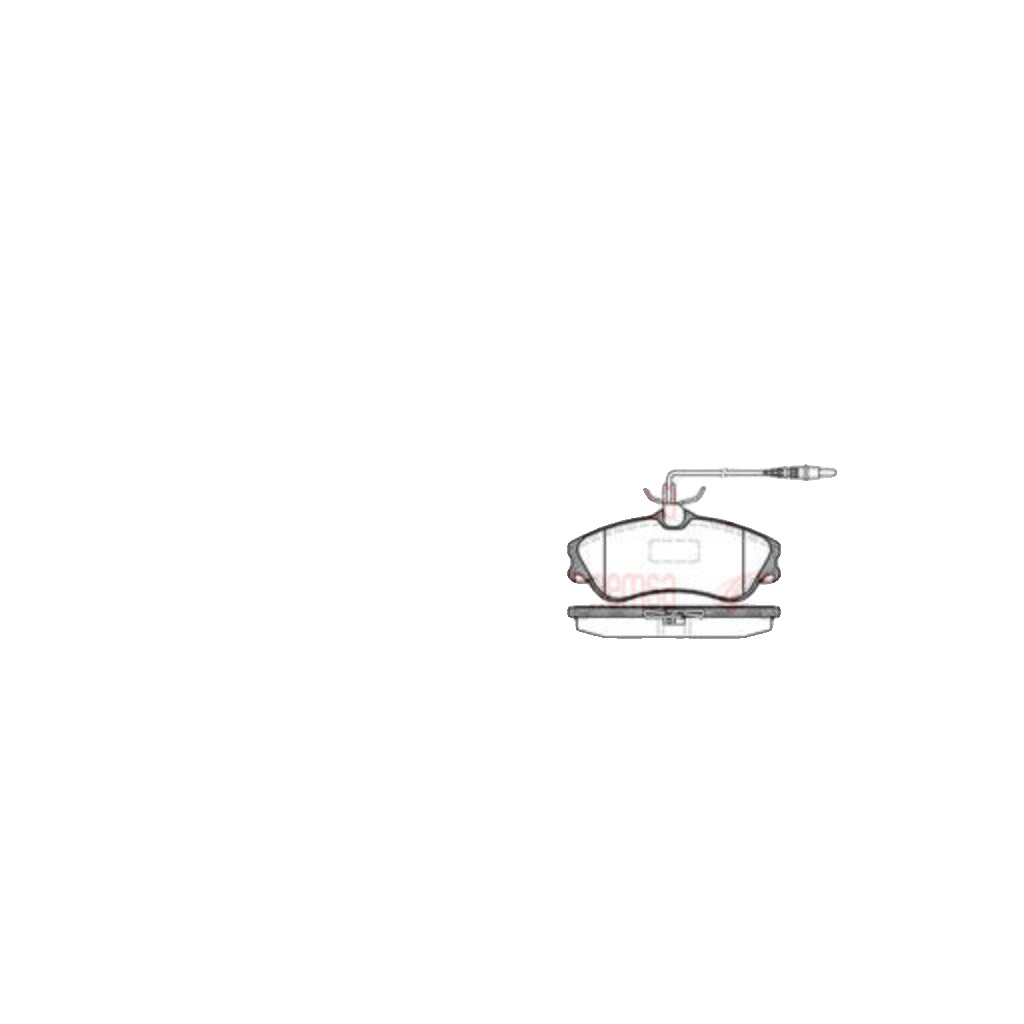 Brake pads Front Axle 0634.04 REMSA for PEUGEOT CITROËN
