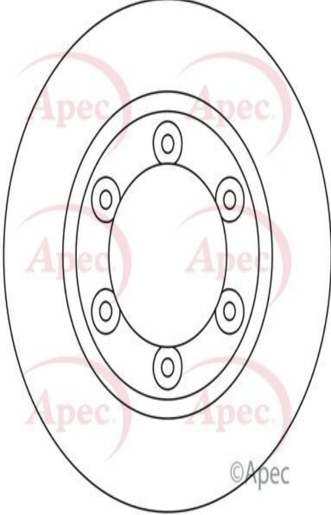 Apec Brake Disc DSK2896 - OE High Quality Precision Engineered Part