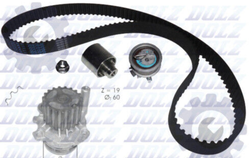 DOLZ KD054 Water Pump & Timing Belt Set for VW