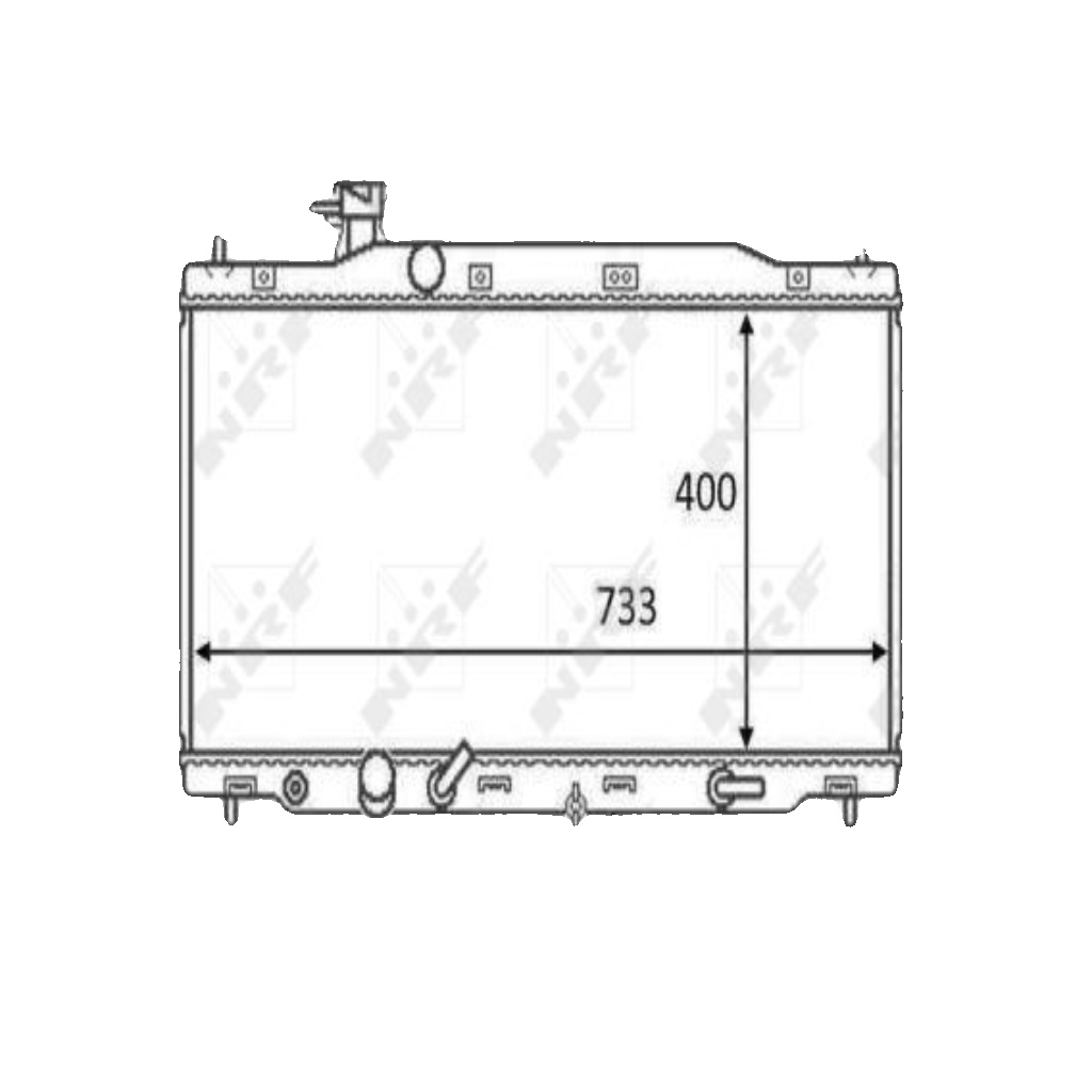 NRF 58456 Radiator, engine cooling for HONDA