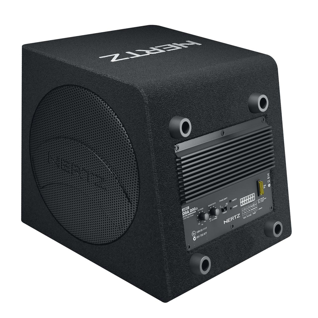 8 inch Active Subwoofer Box Loaded Enclosure Hertz Dieci DBA 200.3 bass car audi